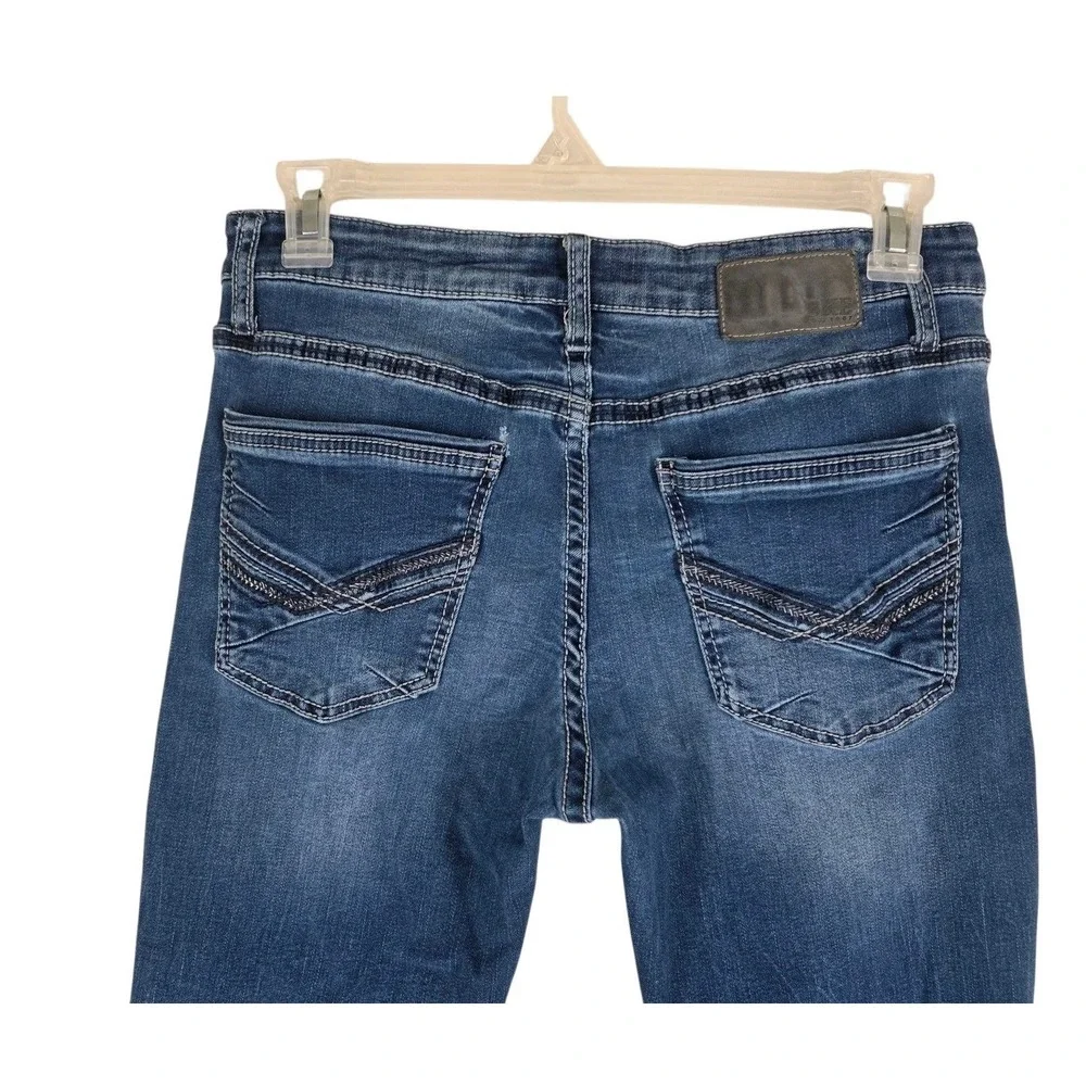 BKE Jake Jeans Mens 32x30 Blue Straight Leg Medium Wash Stretch Denim